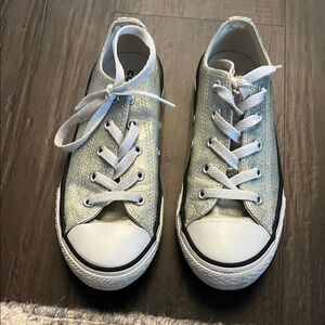 Converse Kids glitter Silver Sneakers